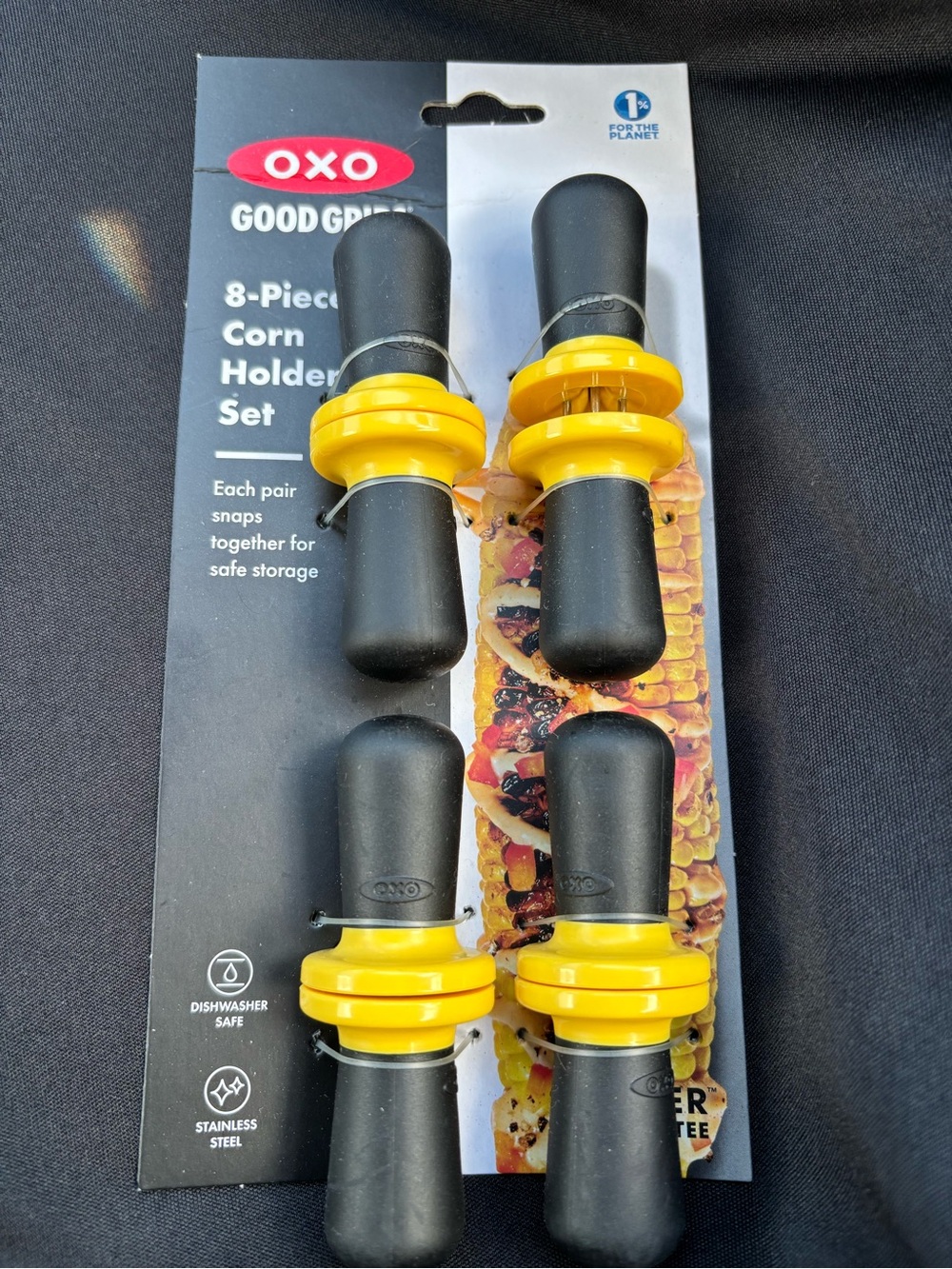 Corn Holders on Packaging